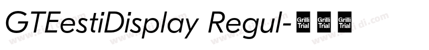 GTEestiDisplay Regul字体转换